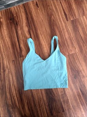lululemon athletica aqua scoop-neck crop sports bra